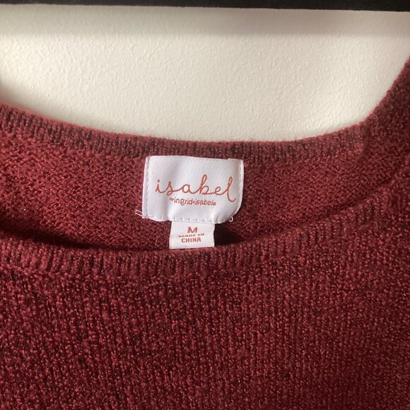 INGRID & ISABEL Square Neck Maternity Sweater Size M - Picture 3 of 5